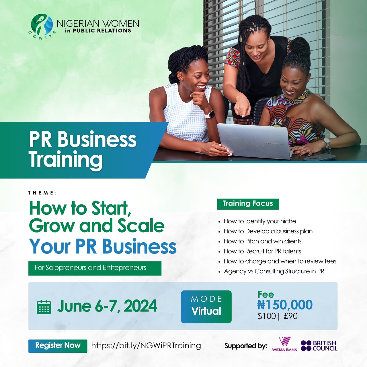 NWIPR Empowers PR Entrepreneurs through PR Business Training Initiative